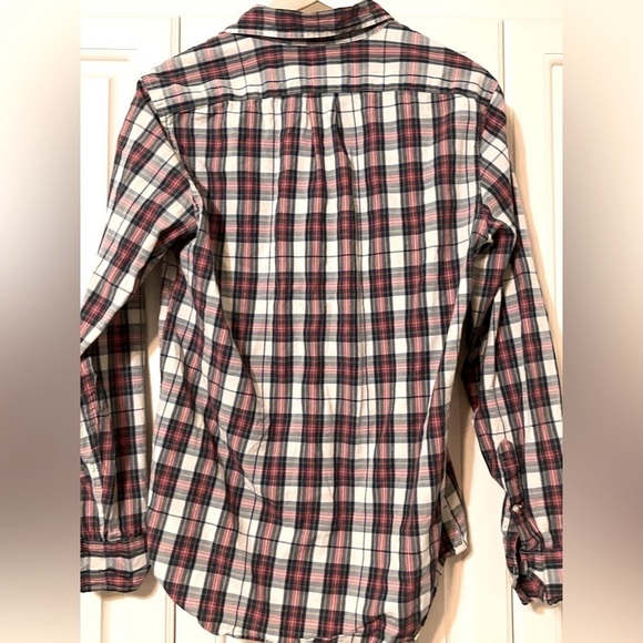 J.Crew Stretch Secret Wash Cotton Poplin Button Down Shirt Plaid Small - Picture 3 of 6